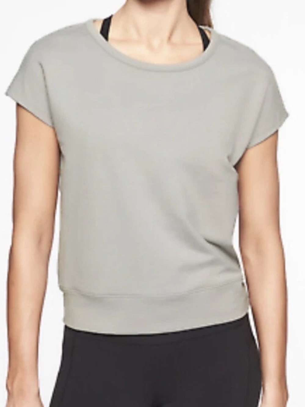 Athleta Short-Sleeve Open Back Muscle Tee